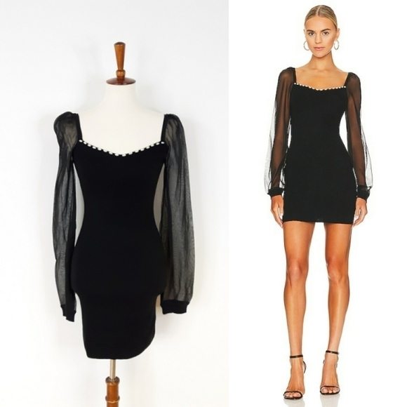 FINAL ⬇️ MAJORELLE | Zoelle Mini Dress in Black - Picture 1 of 9